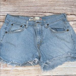 Blue jean shorts